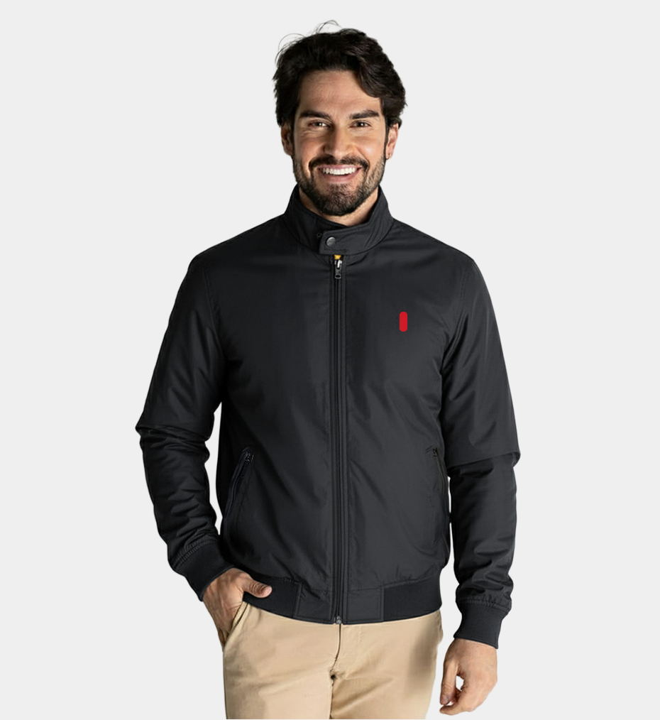 Veste droite légère zippée